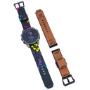 Stratum Cordura & Leather Watchband - Retro Splatter