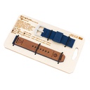 Stratum Cordura & Leather Watchband - Navy Blue