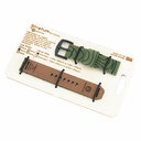 Stratum Cordura & Leather Watchband - Tiger Stripe