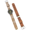 Stratum Cordura & Leather Watchband - Multicam Arid